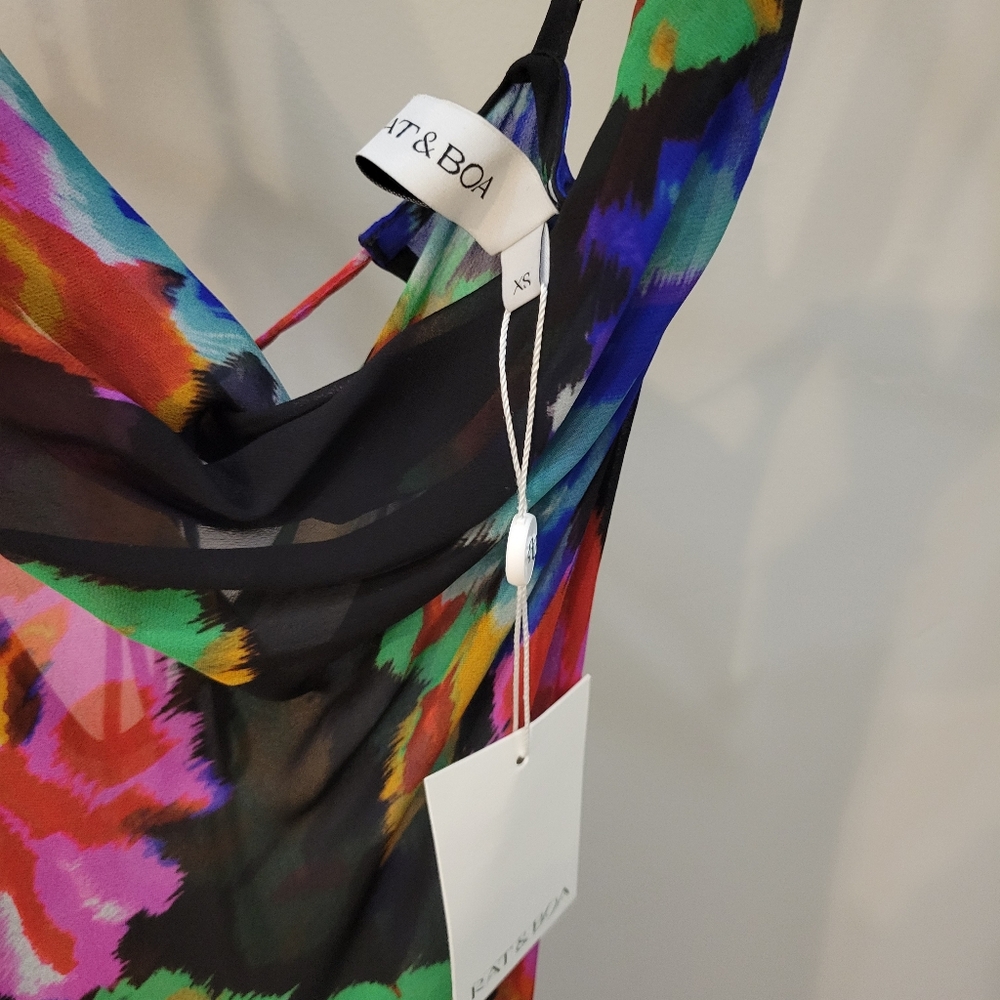 Rat and Boa floral maxi